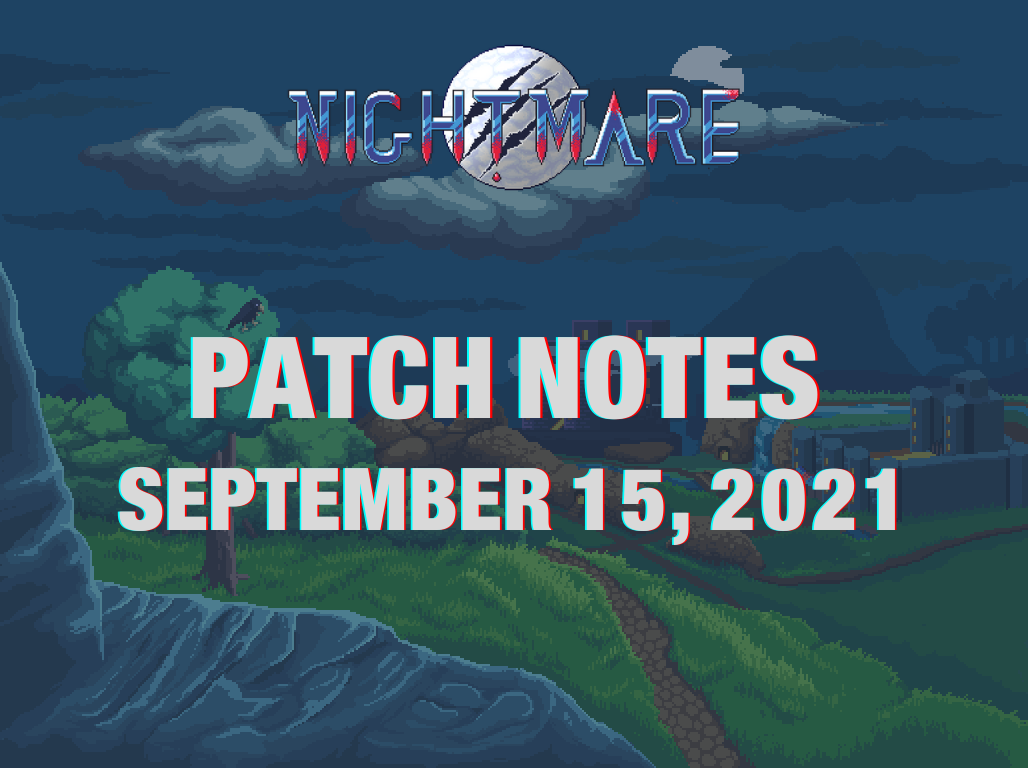 Patch notes of September 15, 2021 image