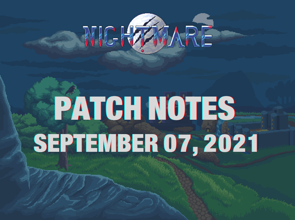 Patch notes of September 07, 2021 image