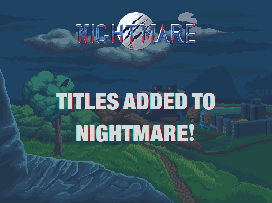 Titles added to Nightmare! images